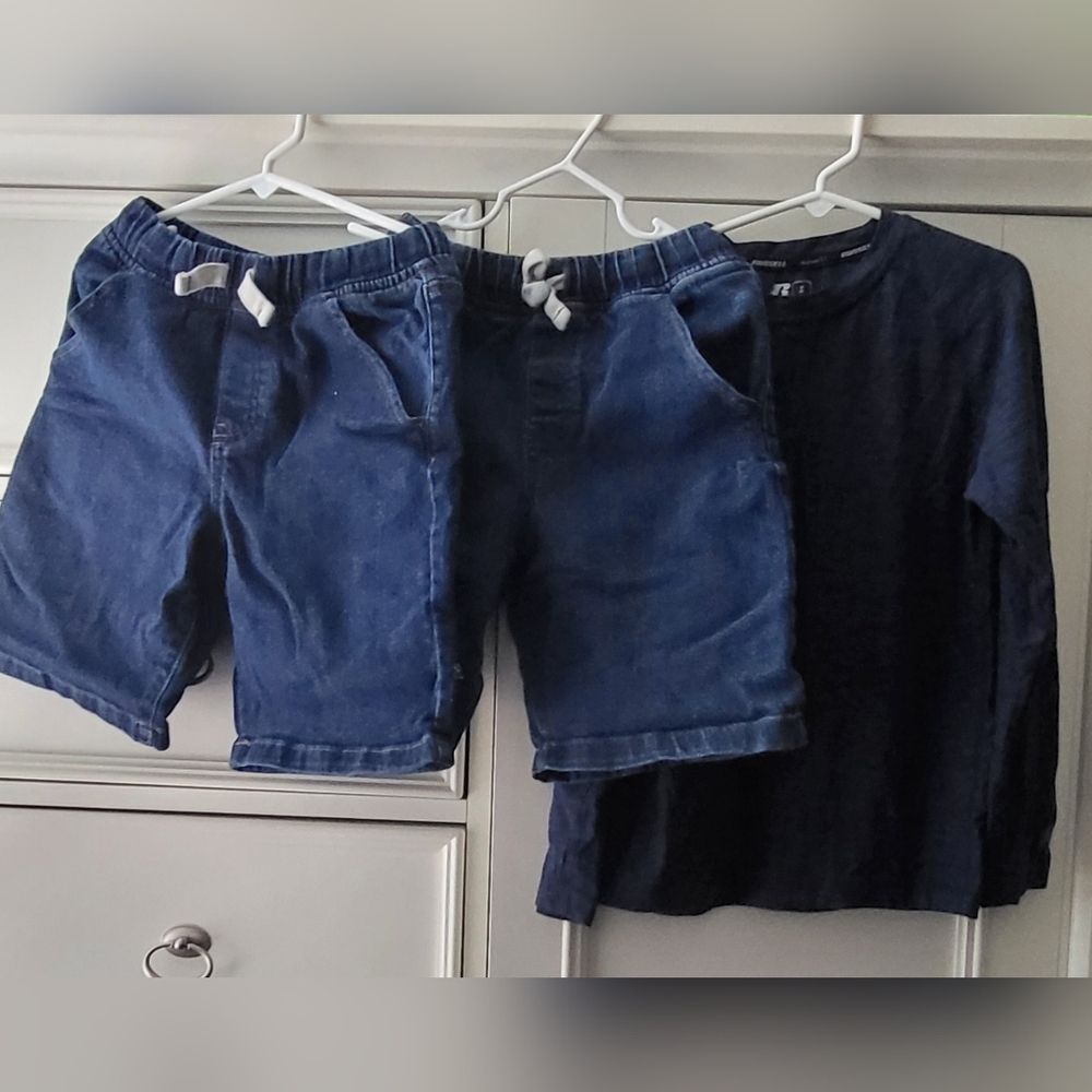 Summer Bundle Pull-On Denim Shorts and Top - 8